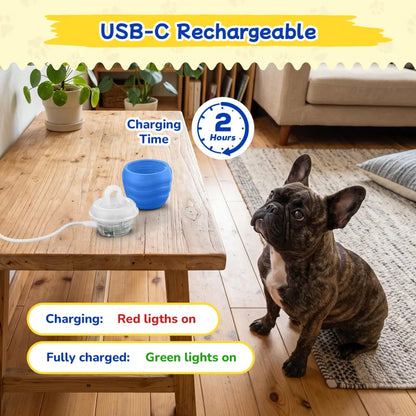 Self-Rolling Dog Ball, Motion Activated with Rope Attachments